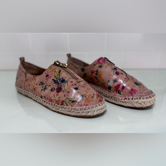 Patricia Nash Antique Floral Leather Slip On Shoes Designer Women’s Size 9.5 - Picture 2 of 11